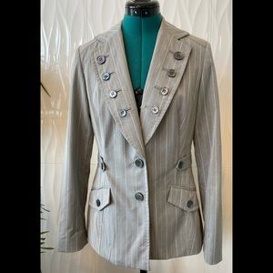 ETCETERA Classic pinstriped blazer with button details